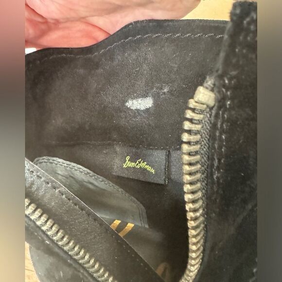 SALE Black Suede Sam Edelman ankle Booties with tassels SZ 10 - Picture 11 of 12